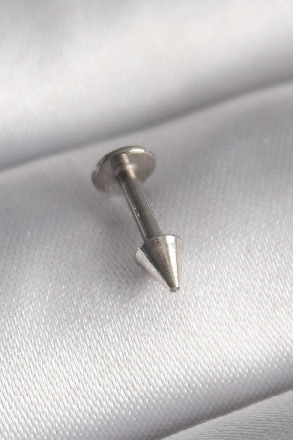 Gümüş Renk Çivi Model Piercing - EBJ241123W29521 - Image 1