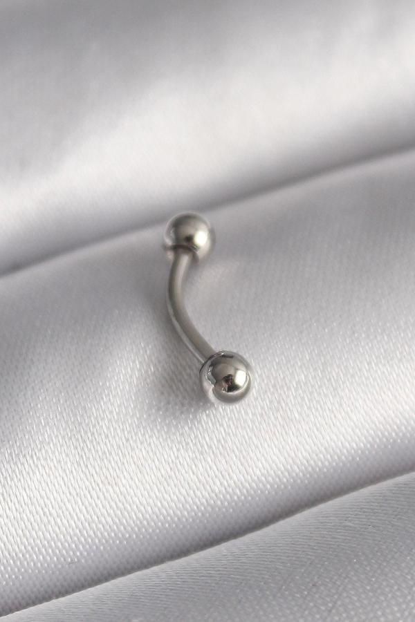 Gümüş Renk Topçuk Model Piercing - EBJ241123W29514 - Image 1