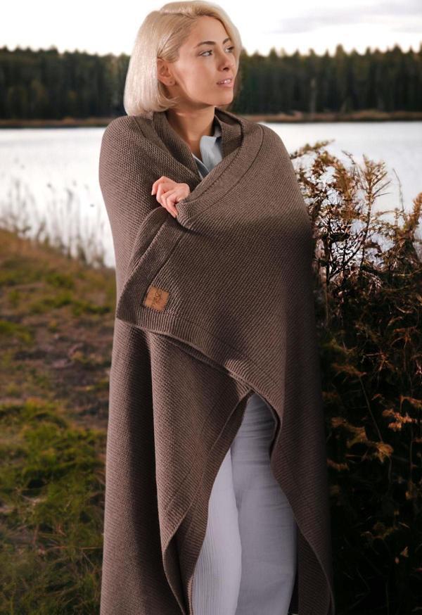 Alina Triko Düz Örgü Yatak Örtüsü, Tv Battaniyesi - Image 1