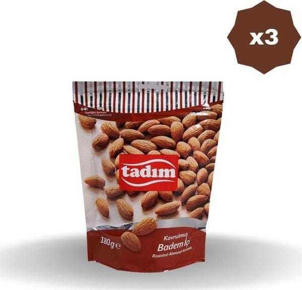Tadım Kavurulmuş Badem İçi 180 G x 3 Adet - Image 1