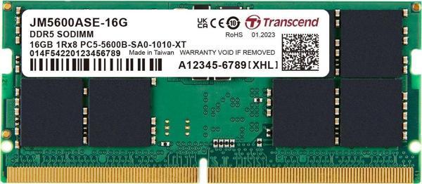 Transcend JM5600ASE-16G 16GB DDR5 5600Mhz CL46 1.1V Notebook Ram - Image 1