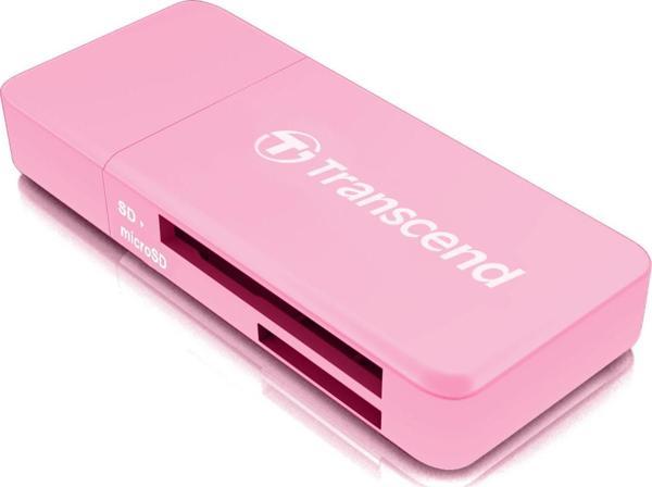Transcend TS-RDF5R SD/microSD USB 3.1 Kart Okuyucu Pembe - Image 1