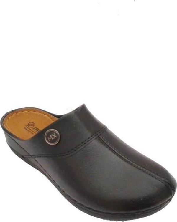 Mulex 2551-24 Deri Anatomik Sabo Kadın Terlik - Image 1
