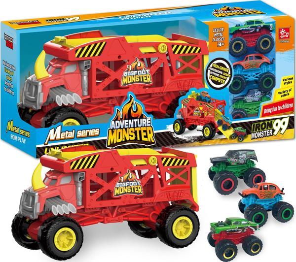Toysan SQ80992-1 Taşıyıcı Araba Seti 3 Metal Arabalı - Image 1