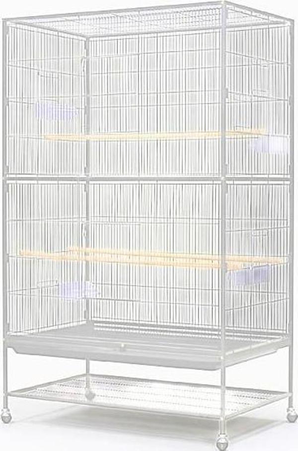 Dayang A45 Beyaz Ayaklı Kafes 90X58,4X152,4 Cm - Image 1