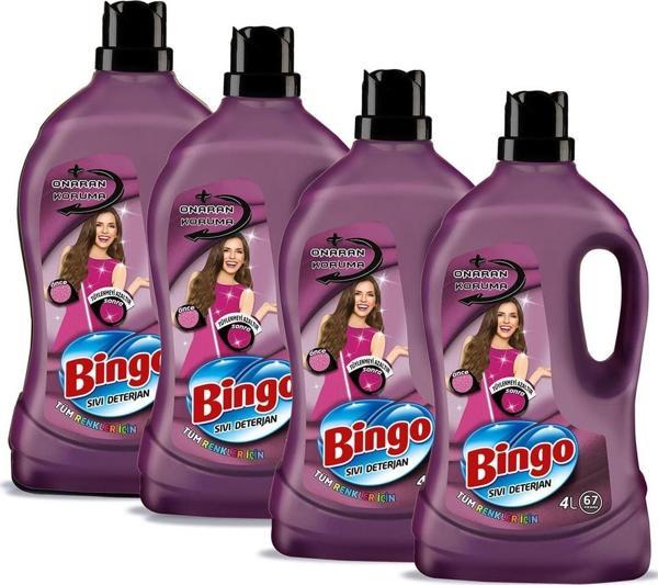 Bingo Çamaşır Deterjanı Onaran Koruma 4 lt x 4 Adet - Image 1