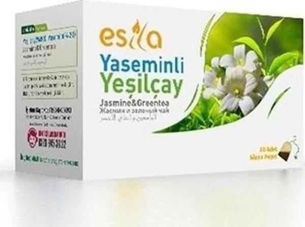 Esila Yaseminli Yeşil Süzen Poşet Çay 20 x 2 G - Image 1