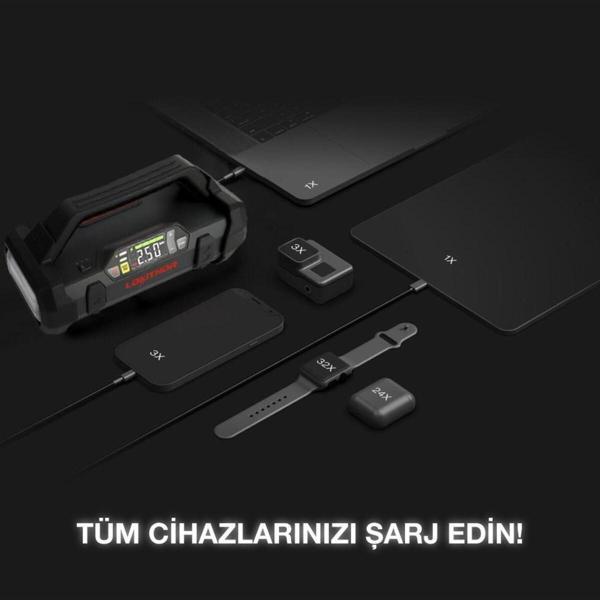 Lokithor Ja301 12V 2000Amp Li-Polimer Akıllı Akü Takviye Pompa Powerbank Led Lamba - Image 1