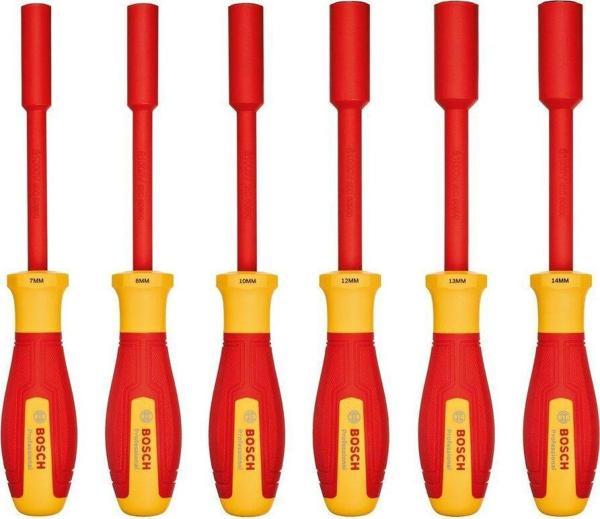 Bosch Profesyonel İzoleli 1000 Volt 6 Parça Lokma Tornavida Takımı (1600A02Nf3) - Image 1