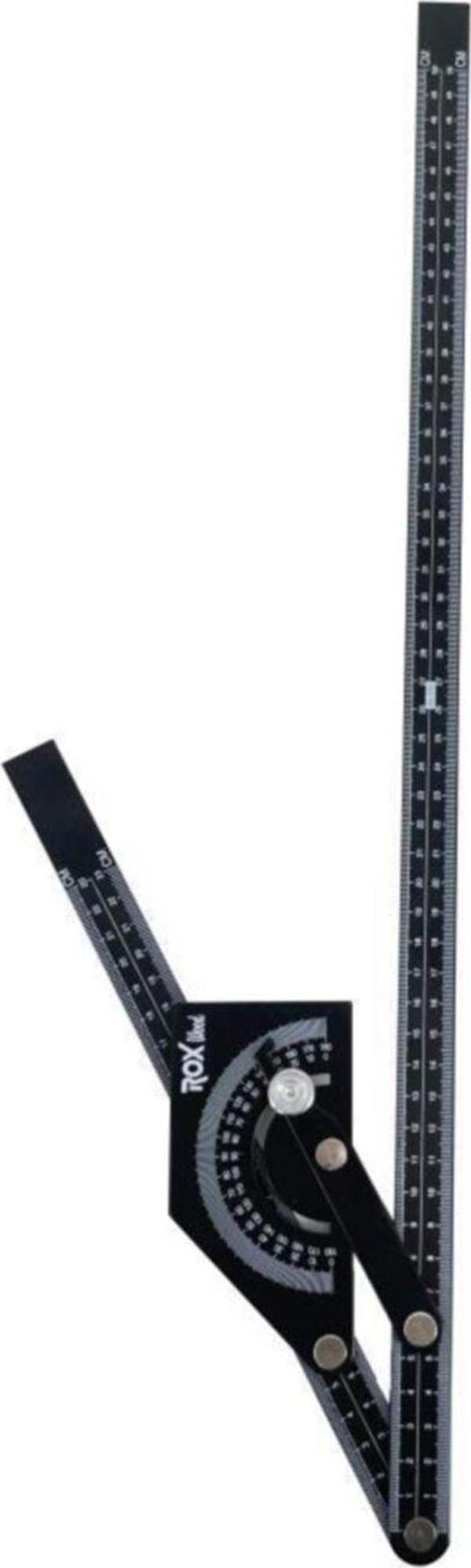 Rox Wood 0102 Çok Fonksiyonlu Dereceli Gönye Iletki 23Cm X 50Cm - Image 1