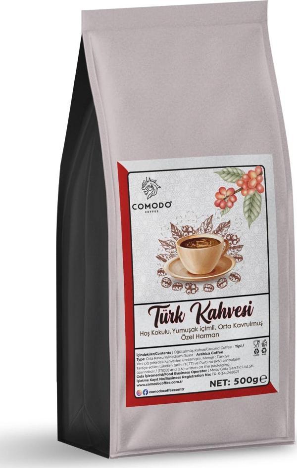 Comodo Coffee Geleneksel Türk Kahvesi 500 Gr Taze Öğütülmüş Taş Değirmen - Image 1