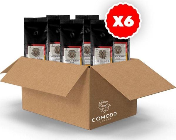 Comodo Coffee Premium Blend Barista Selections Çekirdek Kahve Filtre Kahve 6 x 1000G - Image 1