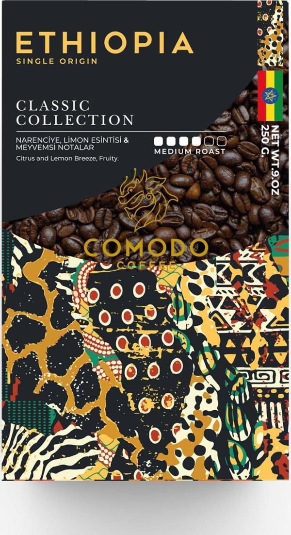 Comodo Coffee Etiyopya Premium Gold Selection Filtre Kahve 250 Gr - Image 1