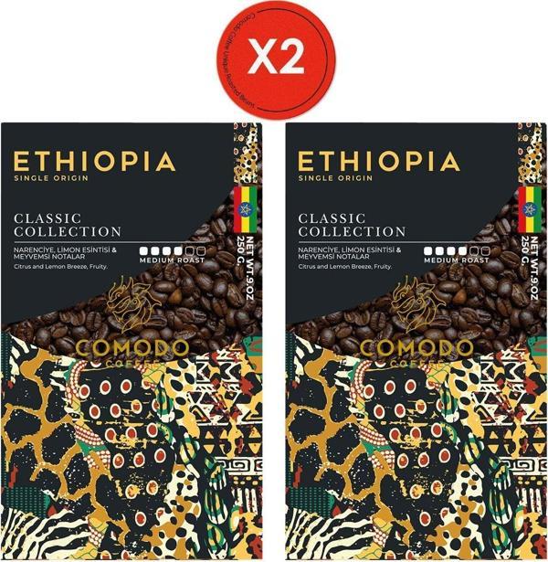 Comodo Coffee Etiyopya Filtre Kahve 2 x 250 Gr Fırsat Paketi - Image 1