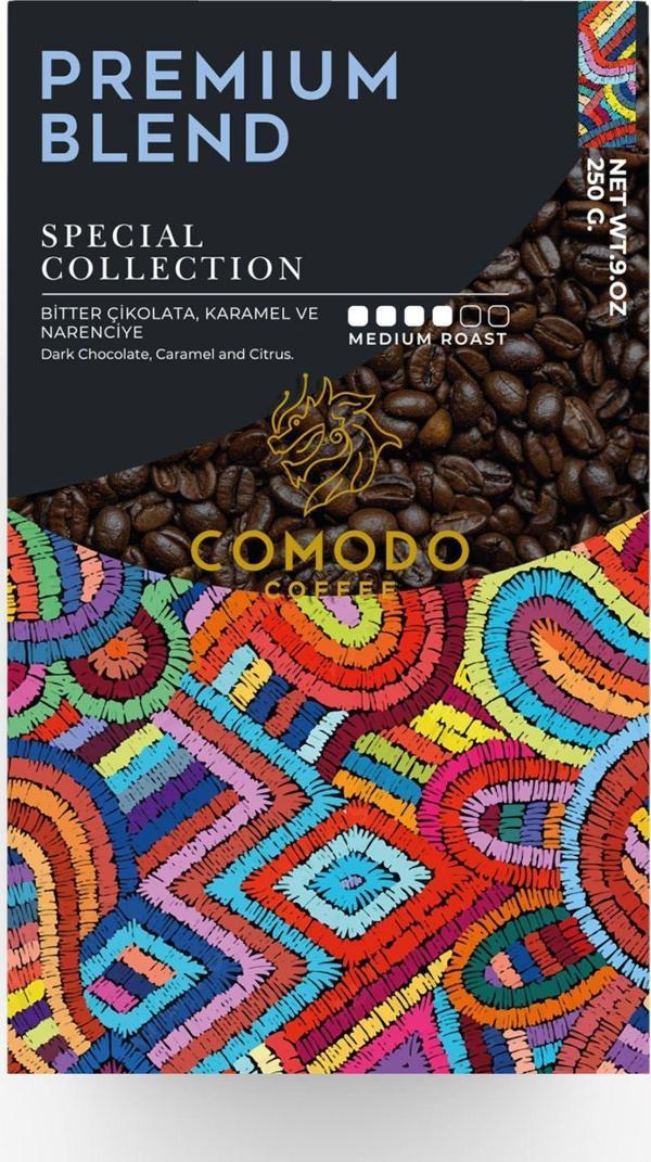 Comodo Coffee Barista Editions Professional Premium Blend Çekirdek - Filtre Kahve 250G - Image 1