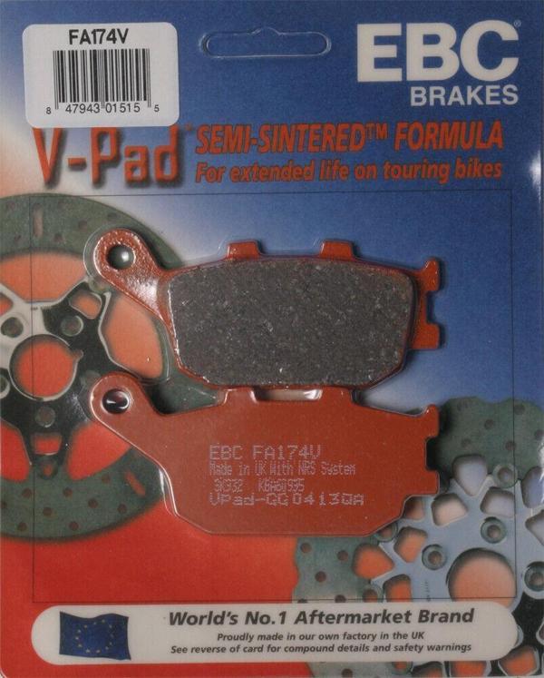 Ebc Fa174V 2023-2024 Suzuki GSX 8S Uyumlu Arka Fren Balatası Yarı Sinterli Balata - Image 1