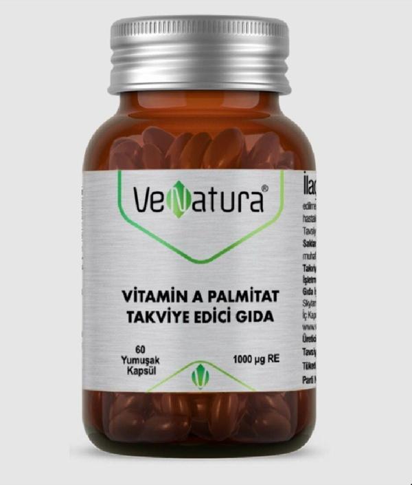 VeNatura Vitamin A Palmitat 1000Mcg 60 Softjel - Image 1