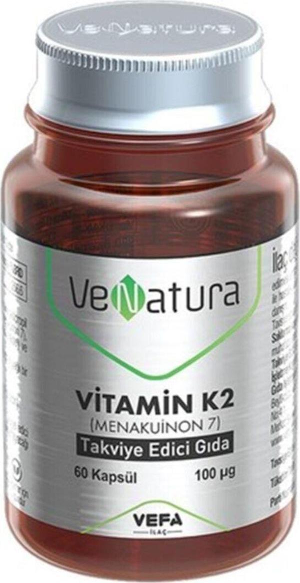 VeNatura Vitamin K2 (Menakuinon 7) Takviye Edici Gıda 60 Kapsül - Image 1