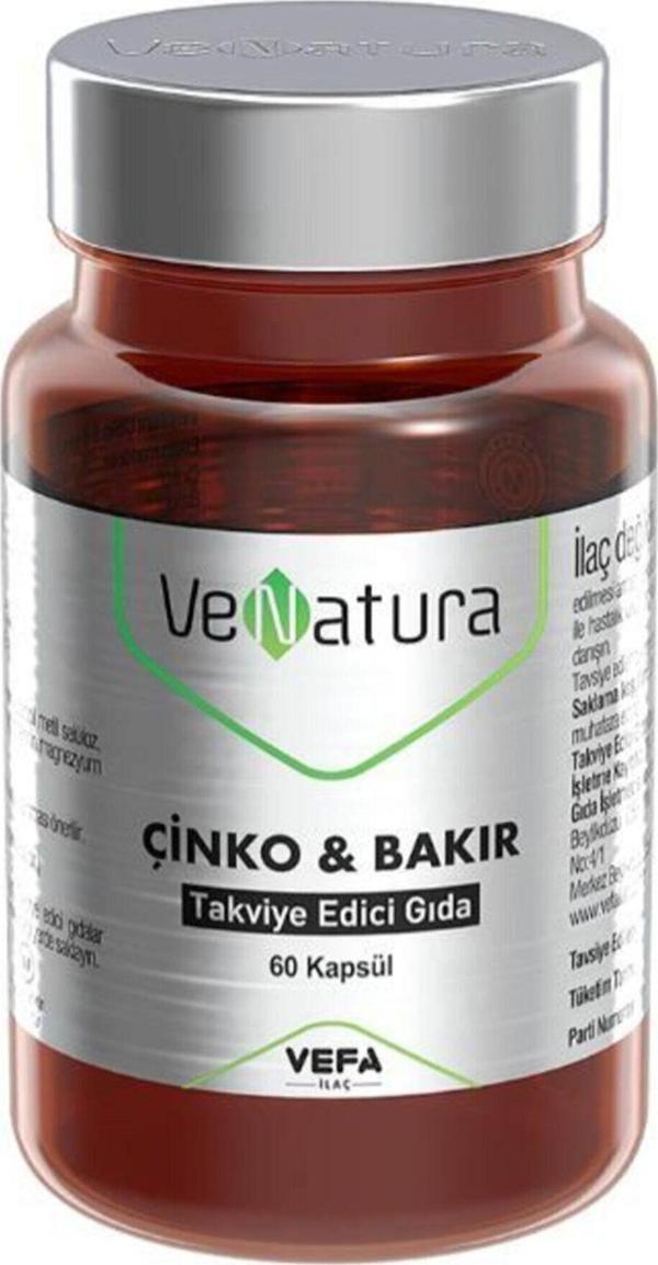 VeNatura Çinko & Bakır 60 Kapsül Drm01 - Image 1