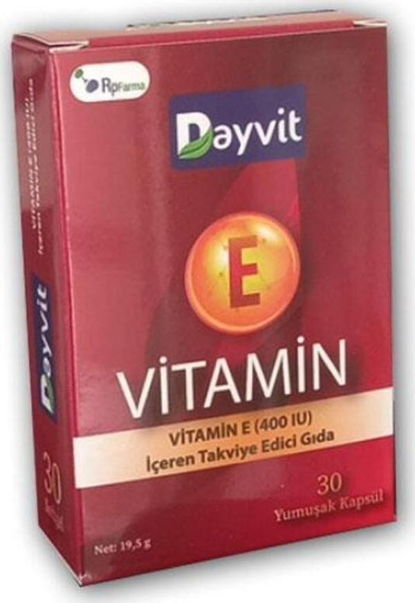 Dayvit Vitamin E 400 Iu 30 Kapsül - Image 1