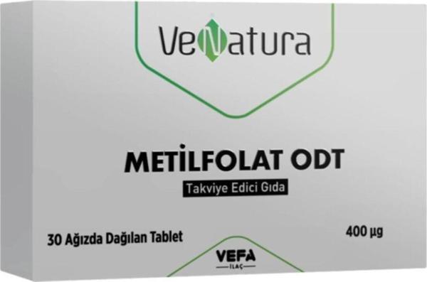 VeNatura Metilfolat Odt 400Mcg 30 Tablet - Image 1