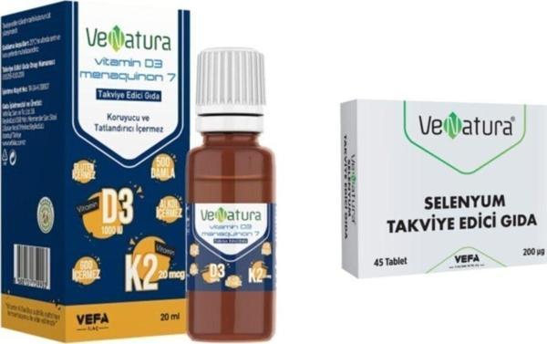 VeNatura Selenyum 45 Tablet Ve D3 K2 Damla 20 Ml - Image 1
