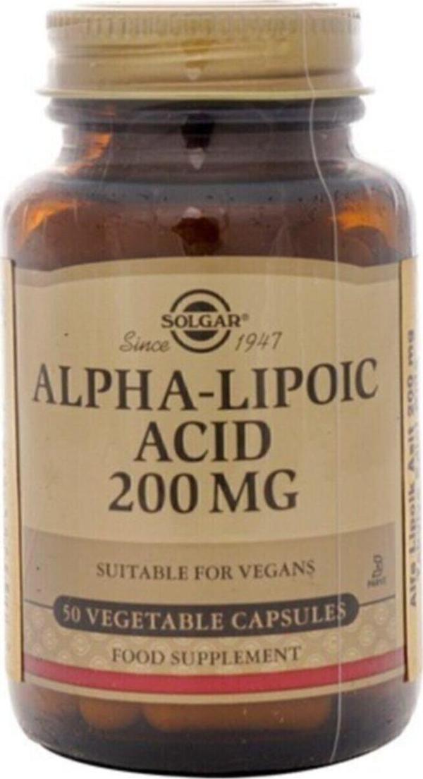 Solgar Alpha Lipoic Acid 200 Mg 50 Kapsül - Image 1