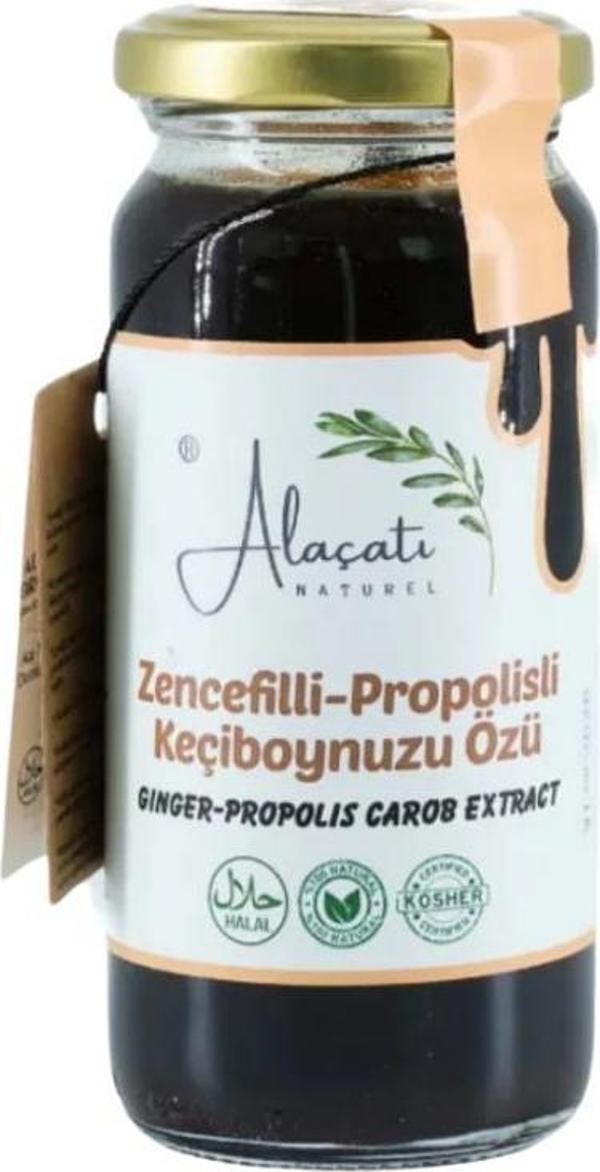 Alaçatı Naturel Zencefilli Propolisli Keçiboynuzu Özü 300 g e - Image 1