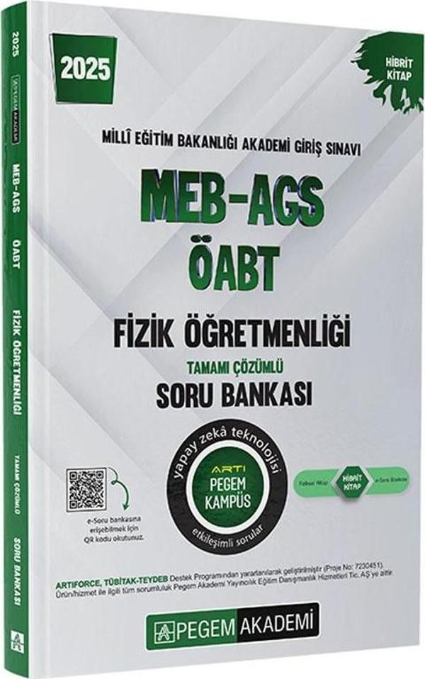 2025 MEB-AGS-ÖABT Fizik Öğretmenliği Tamamı Çözümlü Soru Bankası - Pegem Akademi Yayıncılık - Image 1