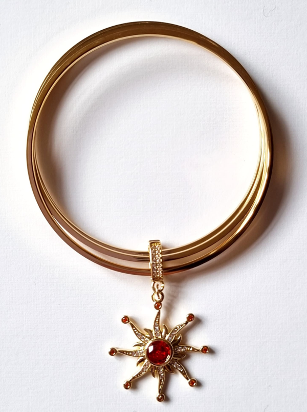 Ajda Bilezik Uyumlu Güneş Çelik Charm - Image 1
