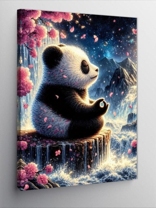 Tablomega Kanvas Tablo Dağdaki Panda - Image 1