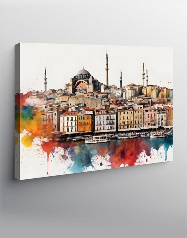 Tablomega Kanvas Tablo İstanbul'Un Silueti - Image 1