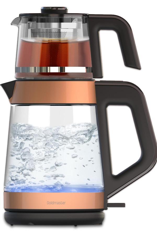 Goldmaster Yenidem GM-8325 Rose Gold 1900 W Cam Çay Makinesi - Image 1
