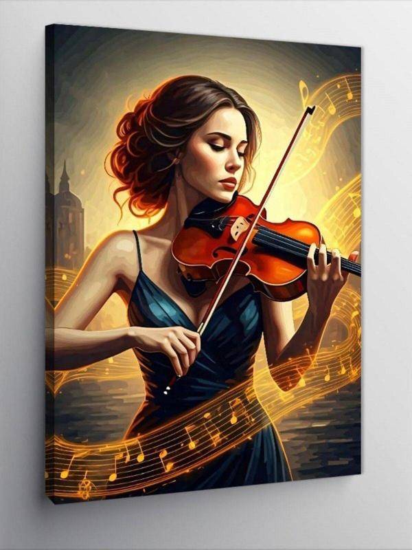 Tablomega Kanvas Tablo Keman Ve Melodi - Image 1