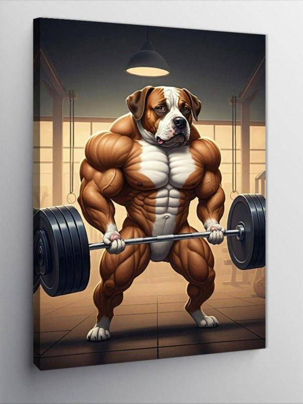 Tablomega Kanvas Tablo Kaslı Köpek - Image 1