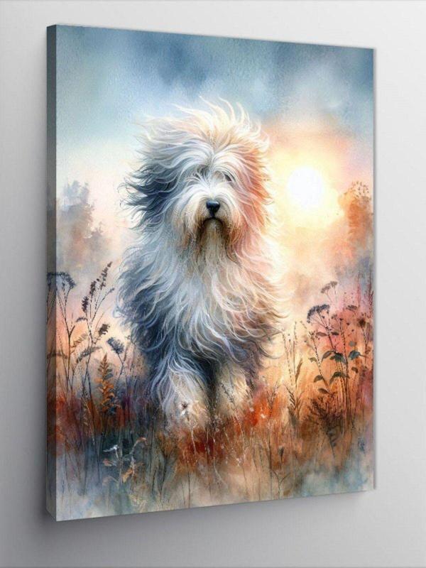 Tablomega Kanvas Tablo Beyaz Tüylü Köpek - Image 1