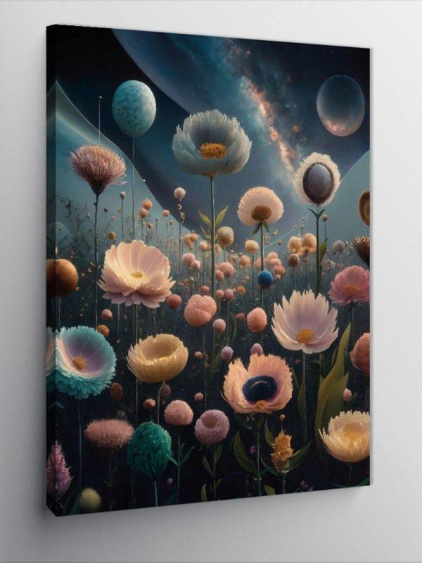 Tablomega Kanvas Tablo Renkli Çiçekler - Image 1