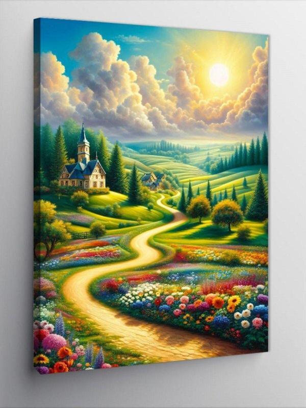 Tablomega Kanvas Tablo Yeşil Yolu - Image 1