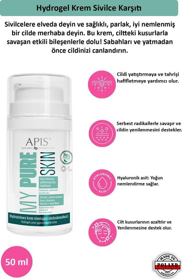 Hydrogel Krem Sivilce Karşıtı - MY PURE SKIN- 50 Ml - Image 1
