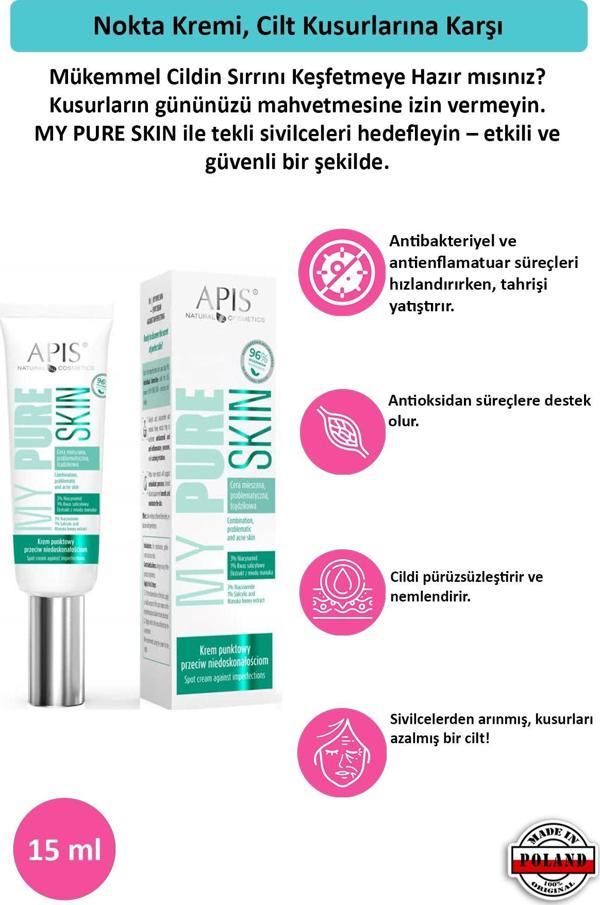 Nokta Kremi, Cilt Kusurlarına Karşı - MY PURE SKIN - 15 Ml - Image 1