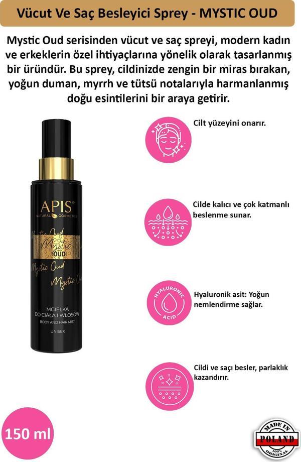 Vücut Ve Saç Besleyici Sprey - MYSTIC OUD - 150 Ml - Image 1