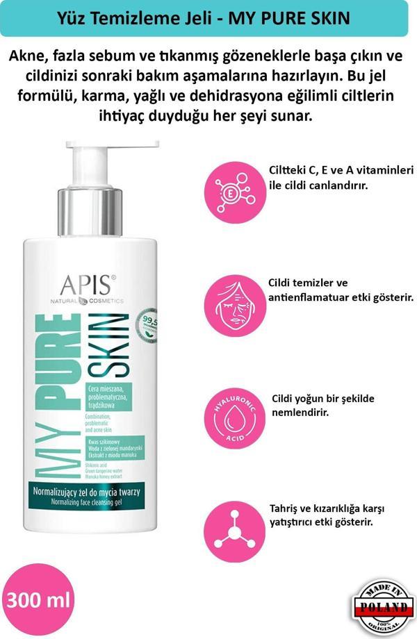 Yüz Temizleme Jeli - MY PURE SKIN - 300 Ml - Image 1