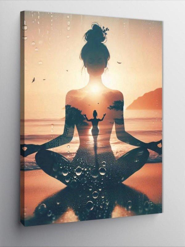 Tablomega Kanvas Tablo Yoga Yapan Kadın - Image 1