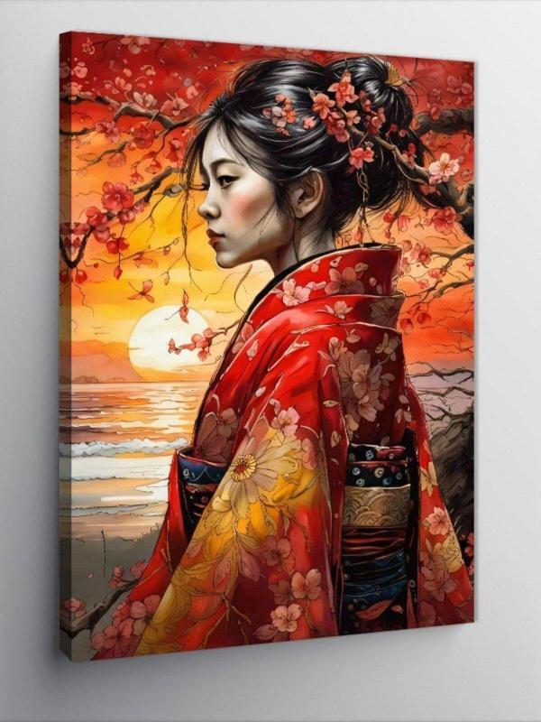 Tablomega Kanvas Tablo Japon Kadın - Image 1