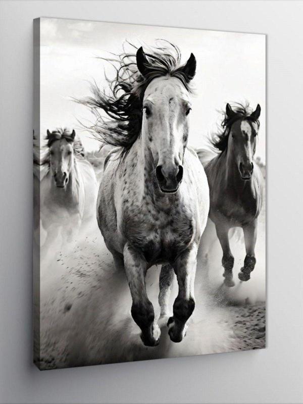 Tablomega Kanvas Tablo Koşan Atlar - Image 1