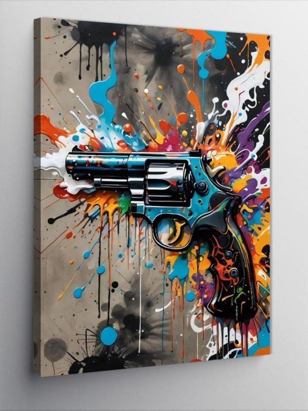 Tablomega Kanvas Tablo Tabanca Silah - Image 1