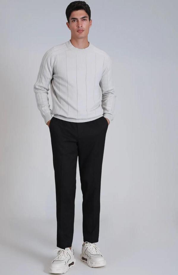 Lufian Glen Spor Erkek Chino Pantolon Slim Fit Siyah - Image 1