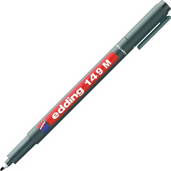 EDDİNG 149M ASETAT KALEMİ 1mm SİLGİLİ SİYAH - Image 1