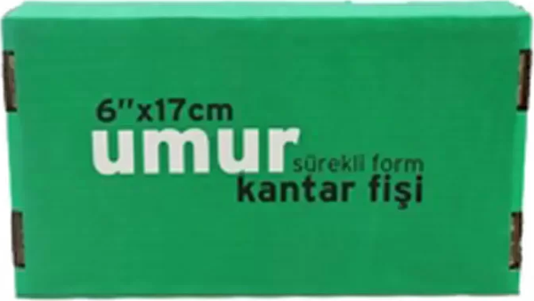 UMUR SÜREKLİ FORM KANTAR FİŞİ 6x17 1 NÜSHA 4000Lİ (30001956) - Image 1