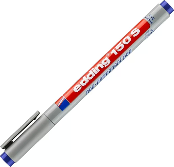 EDDİNG 150S SİLİNEBİLİR ASETAT KALEMİ (NON PERMANENT) 0.3mm MAVİ - Image 1